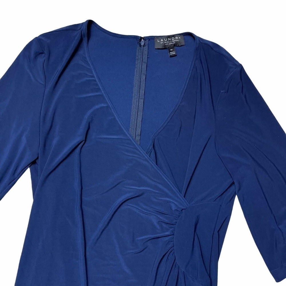 Laundry by Shelli Segal Blue Mini Dress Size XLP